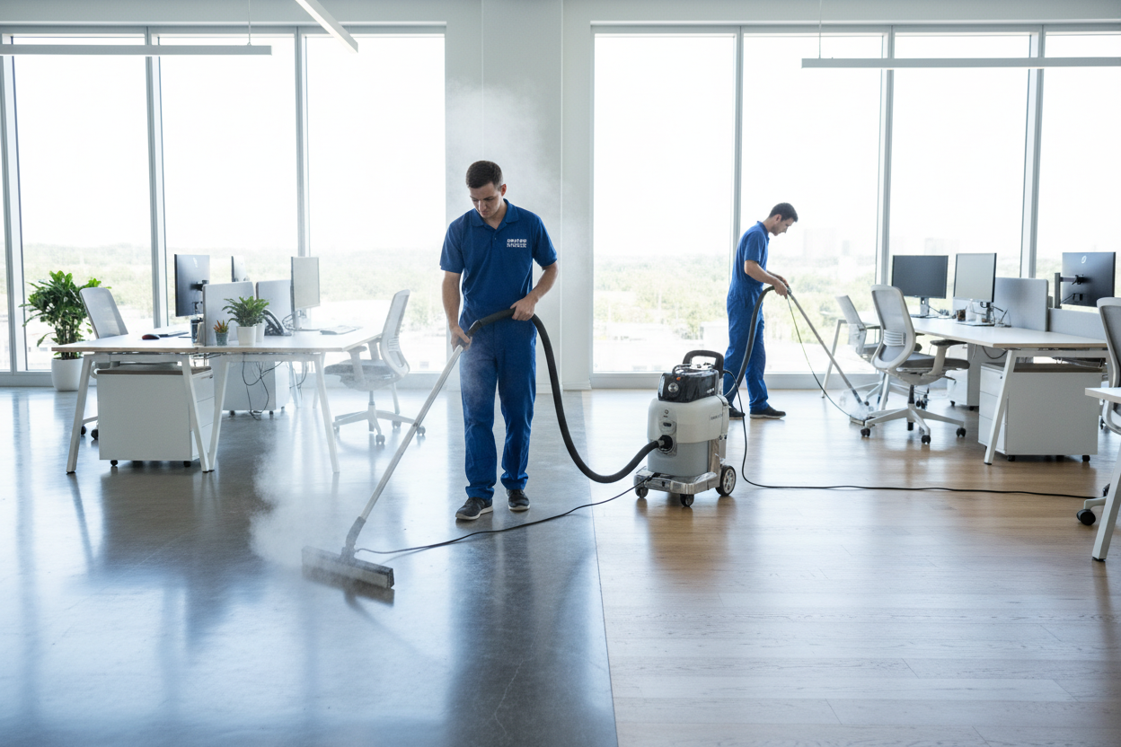 Commercial steam cleaning service